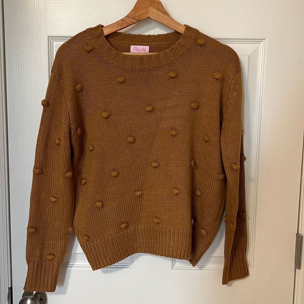 Pink Lily sweater SMALL